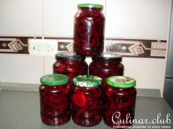 Маринованная свекла в прок