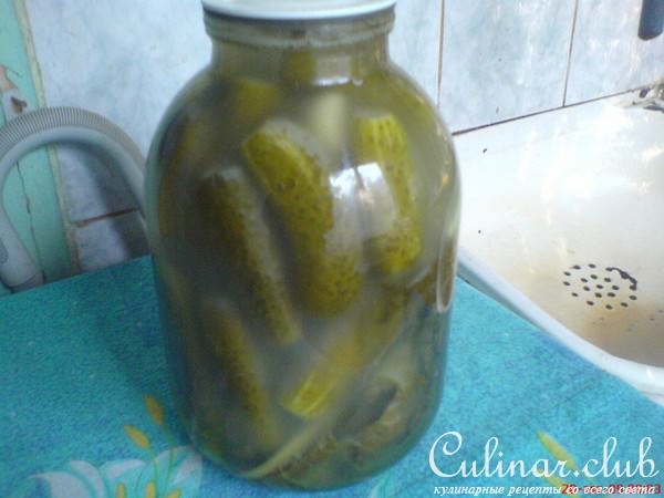 Огурчики солёные с... горчицей