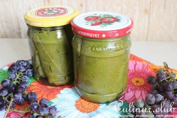 Маринованные виноградные листья