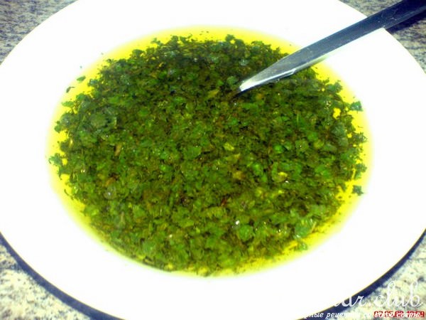 Масло салатное мятное