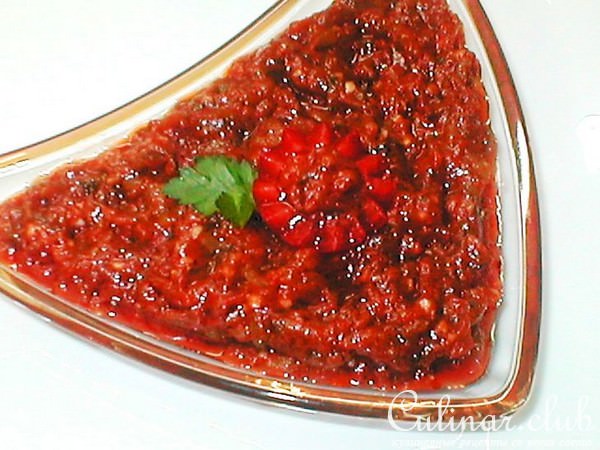 АДЖИКА ИЗ СОЛЕНЫХ ОГУРЦОВ