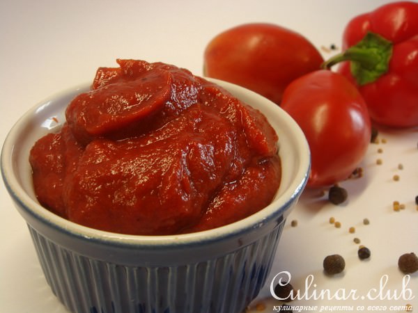 Домашний томатный кетчуп - натуральный и вкусный (дуэль).