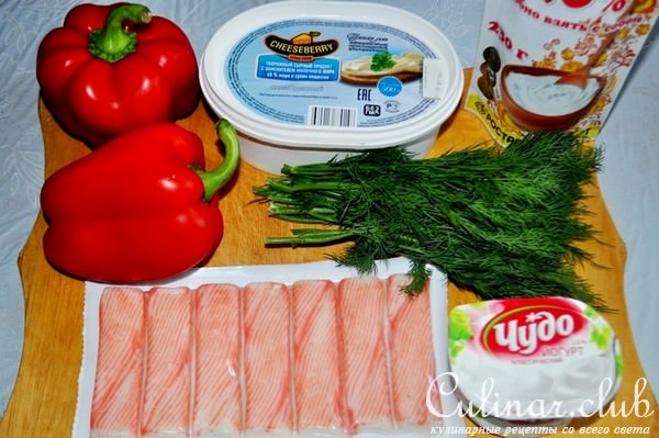 Дип из сыра и сурими 