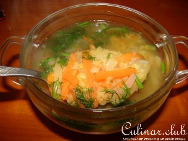 Суп из чечевицы с овощами