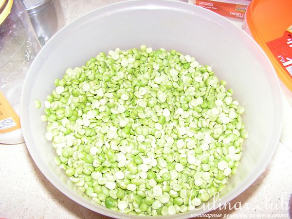 Гороховый суп без мяса c клецками