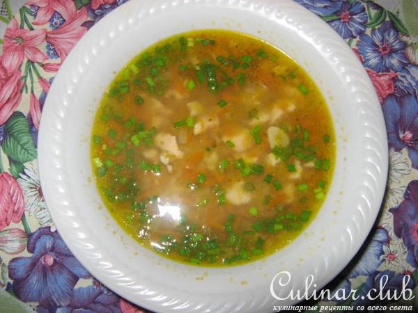Чечевичный суп с копченой индейкой