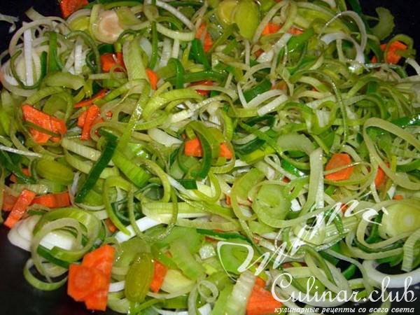 овощной суп-пюре с колбасками