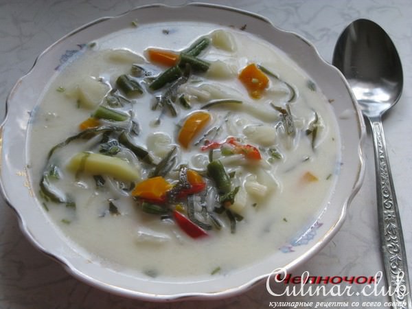 Супчик с морской капустой