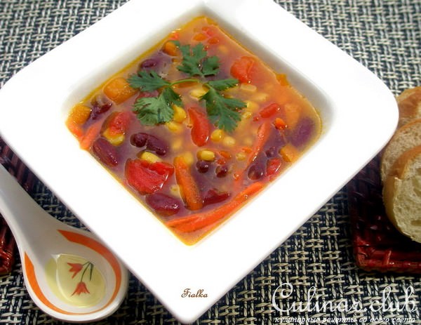 Мексиканский супчик с потрошками