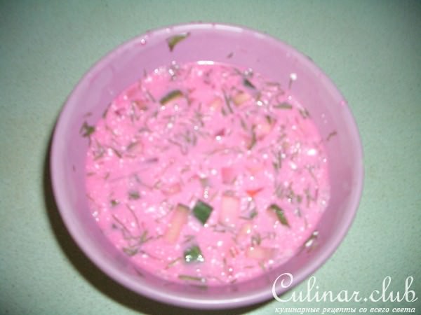 холодный борщ (вариант)