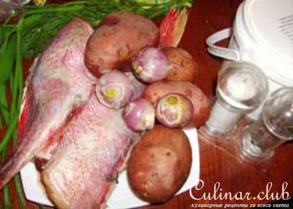 Уха по-татарски в горшочках