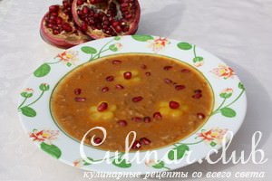 Суп из тыквы с грецкими орехами