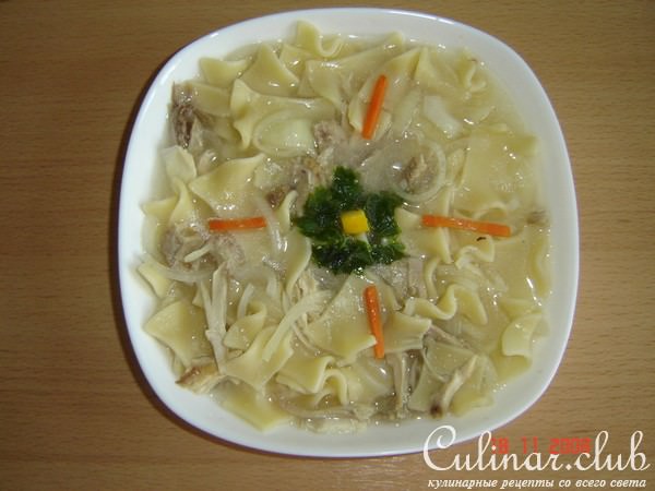 Бесбармак из курицы