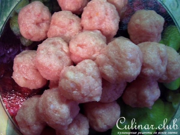 Суп с куриными фрикадельками