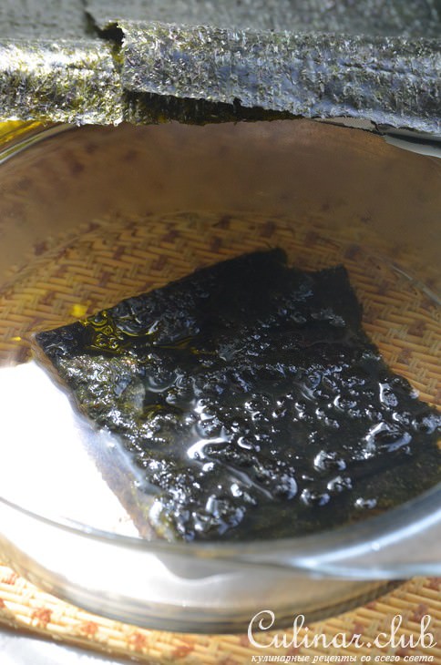 Холодный суп из морской капусты