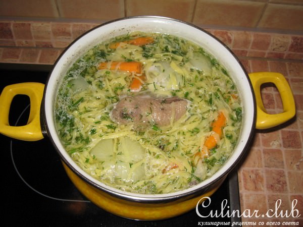 Лапша домашняя куриная