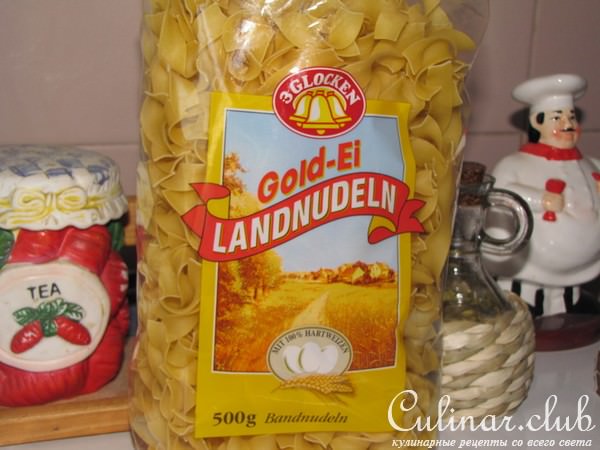 Суп-лапша с фаршированными куриными шейками