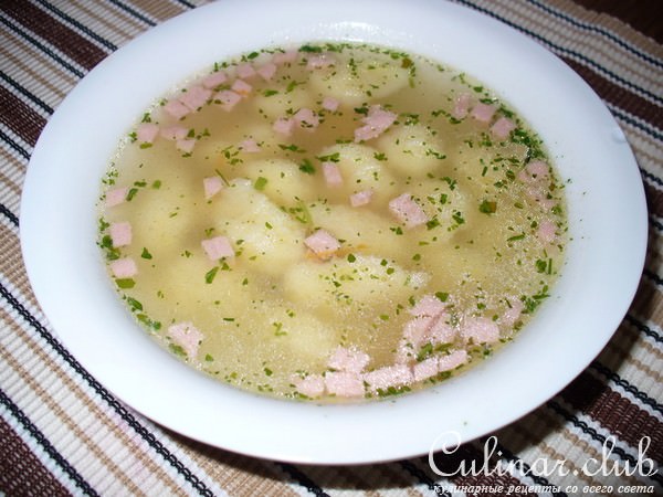 Суп с клёцками