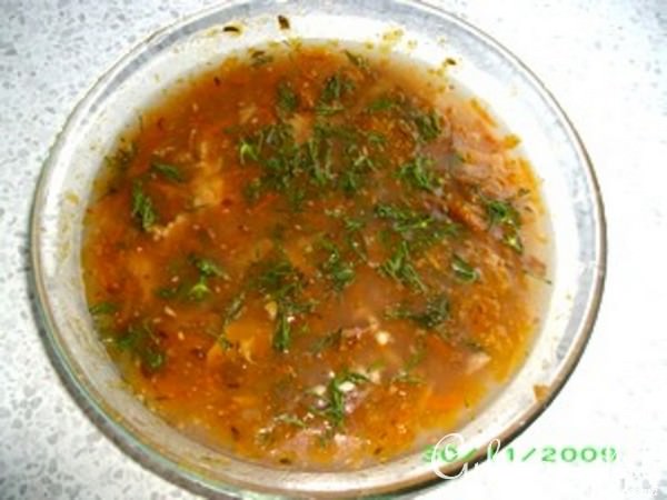 Суп фасолевый с орехами (мой вариант)