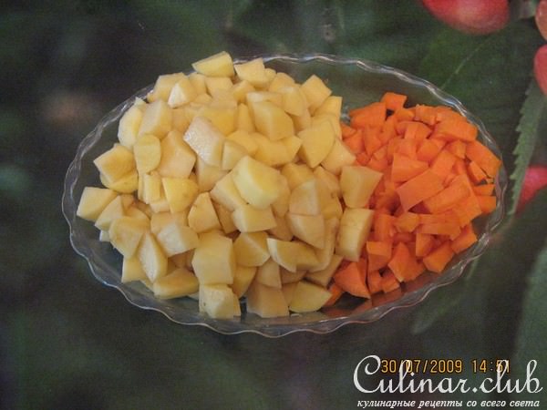 Супчик дня с шампиньонами и лисичками