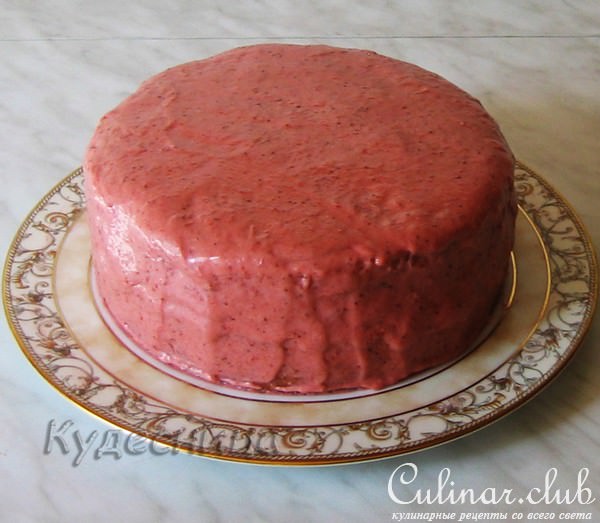 Торт с клубничным муссом