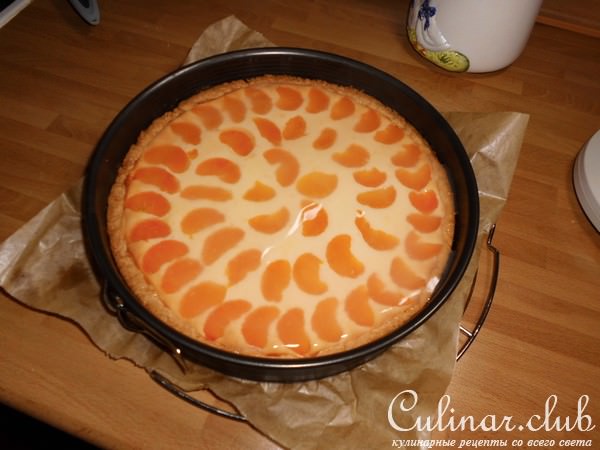 Торт творожный с мандаринами"Нежный"