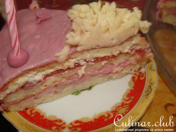 Сиреневый торт для любимой сестрёнки!