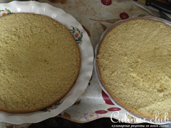 Нежный торт с лимонным кремом