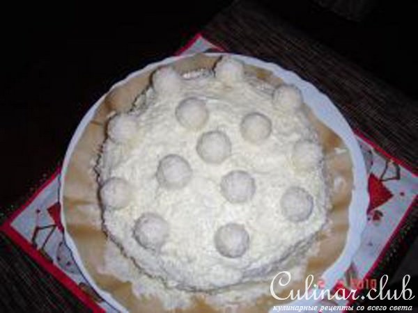 торт "Белоснежное Raffaello"