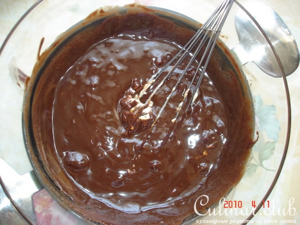 Шоколадный торт с апельсиновым желе