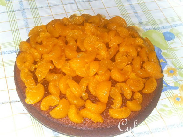 мандариновый тортик с корицей