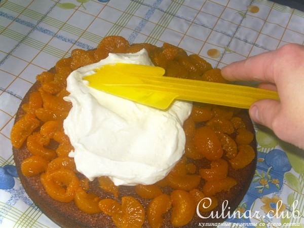 мандариновый тортик с корицей