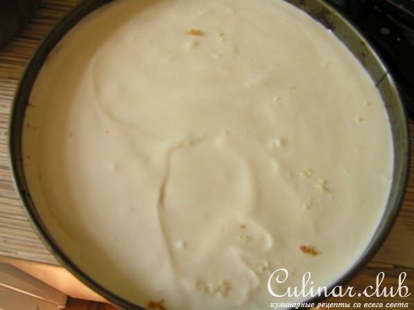 Лимонный торт с баварским муссом из белого шоколада