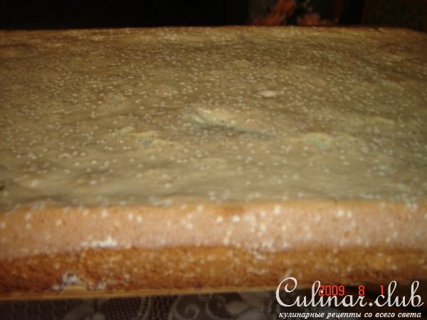 Тортик для Кристинки+мой вариант вкусного бисквита