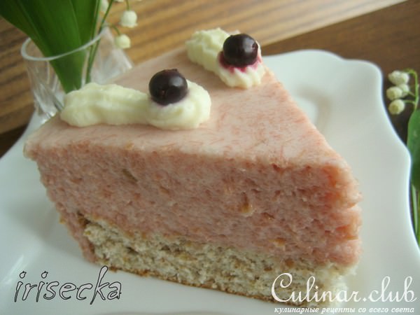Торт из ревеня