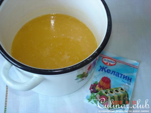 Шоколадный торт с апельсиновым желе