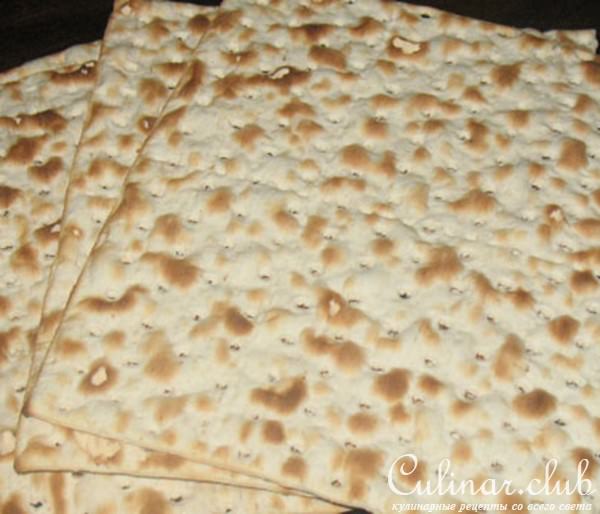 Яблочный пирог из мацы