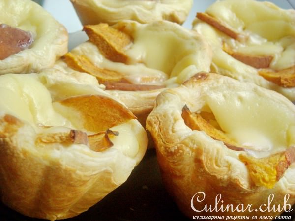 Мини-фланы с персиками
