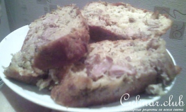 кекс с телятиной,сыром и укропом (один из вариантов)