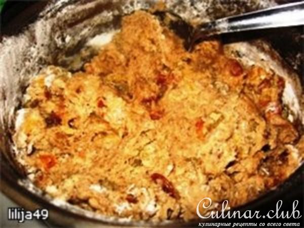 Фруктовый кекс на скорую руку