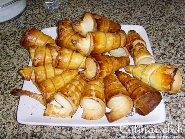Трубочки со сливками