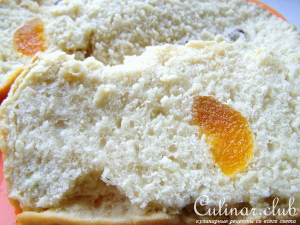 Быстрый хлеб с изюмом и курагой