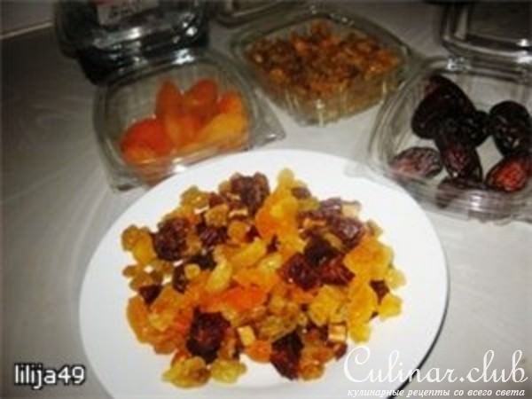 Фруктовый кекс на скорую руку