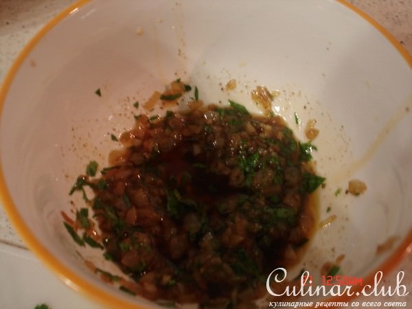 Лепешки с креветками и соусом