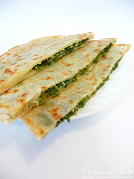 Лепёшки бакинские с зеленью (Кулинарный алфавит)