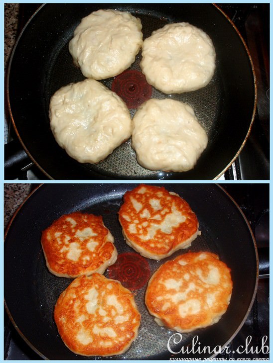 Пирожки с куриным фаршем и зеленью