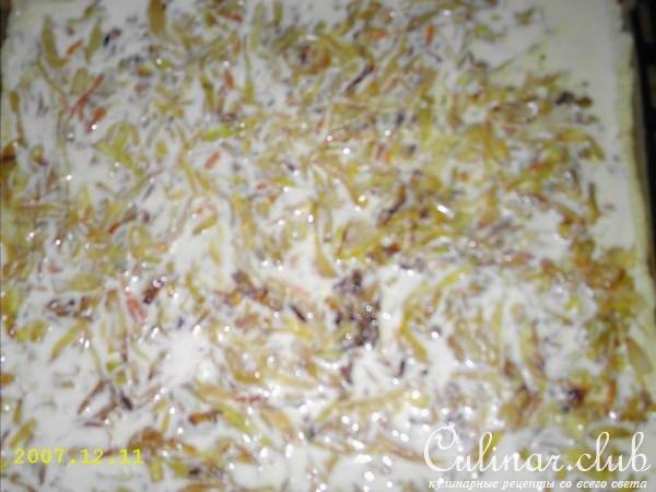 Пирог с капустой (открытый)