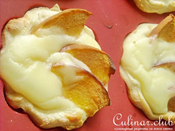 Мини-фланы с персиками