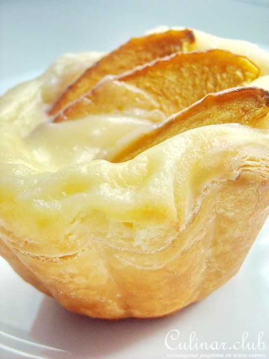 Мини-фланы с персиками
