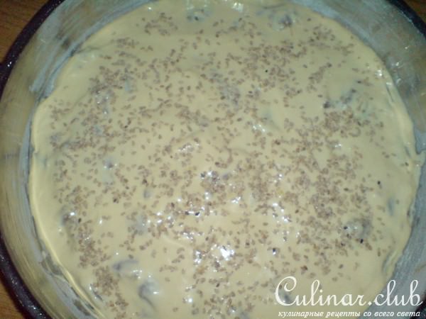 Пирог заливной с рыбой и грибами